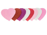 Naklejki z pianki serca (8szt) PVW08 Brewis